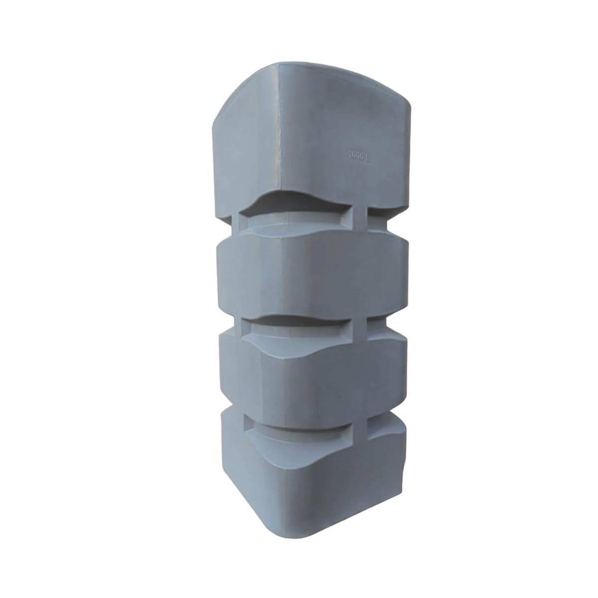 Varile Serbatoio dell'acqua potabile verticale da 1000 l, rettangolare, grigio, senza BPA, filettatura in ottone integrata da 3/4", prodotto in EU, adatto per uso alimentare