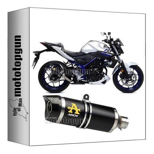 Tubo escape Arrow Thunder con fondo carby de alta gama para motocicletas Yamaha MT-03 2016-2017