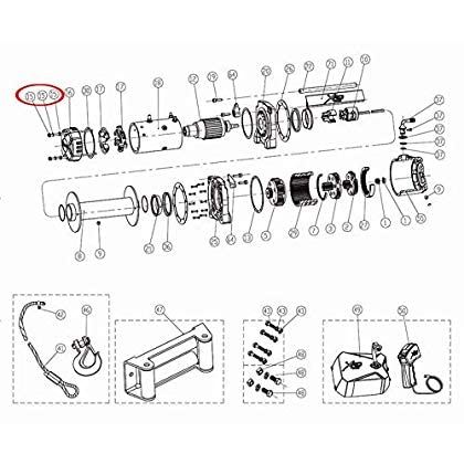 Smittybilt 97412-15 Juego de pernos largos para cabrestante XRC-12K GEN2 miniatura 2