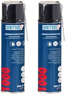 REJEL Dinitrol braun etallic Unterboden Wachs 4 x 500 l Aerosol Spraydosen