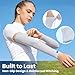 Mochabao 8 Pairs Soft Arm Sleeves, UV Sun Protection Cooling Compression Arm Covers for Outdoor Work, Sports, Men & Women (Black/White/Dark Gray/Light Gray)