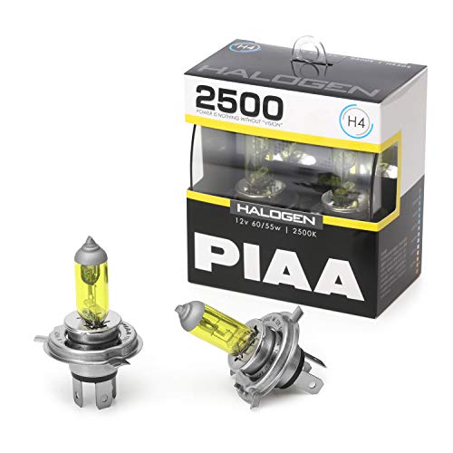 PIAA ヘッドライト・フォグランプ用 ハロゲン 2500K イエローバルブ 12V 60/55W H4 車検対応 2個入 HS504
