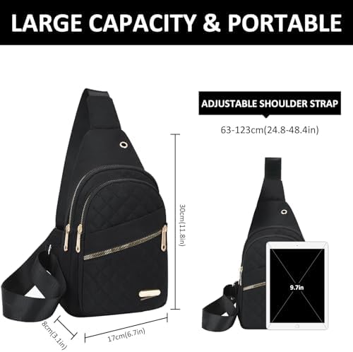 Borsa Tracolla Donna Tomtoc Borsa A Tracolla Tomtoc Donna - 1.5L, Protezione RFID, Impermeabile, Marsupio Leggero, Rosa Borsa Da Viaggio - Foto 13