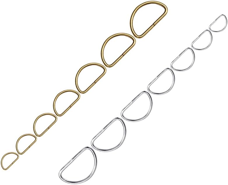 20Pcs 1 Inch Metal D Rings Buckles Antique for Belts Bags DIY Leathercraft,Bronze - Image 5