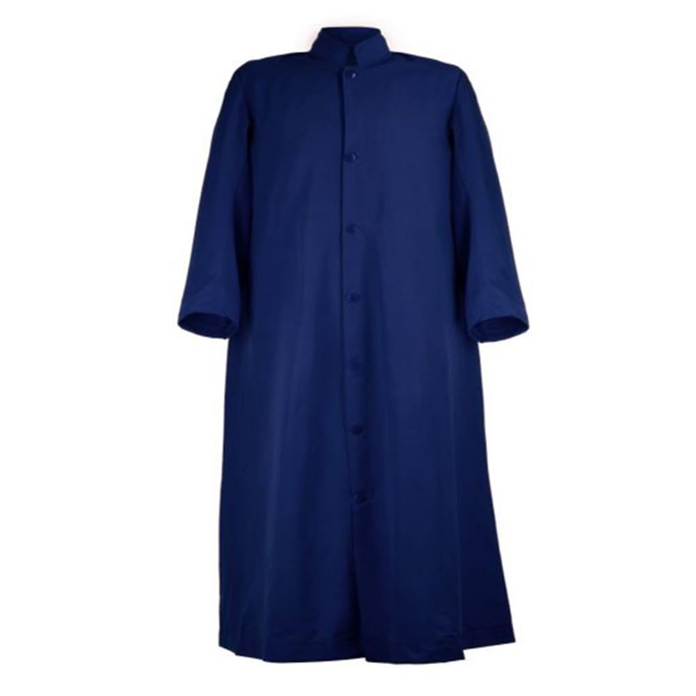Soutane traditionnelle bleu marine Ashington Robes finitions de qualité supérieure
