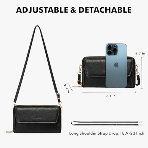 HillDog Small Purse Bag for Women, RFID Purse Wallet Crossbody Bag, Cellphone Wallet Bag with Vegan Leather for Girls4