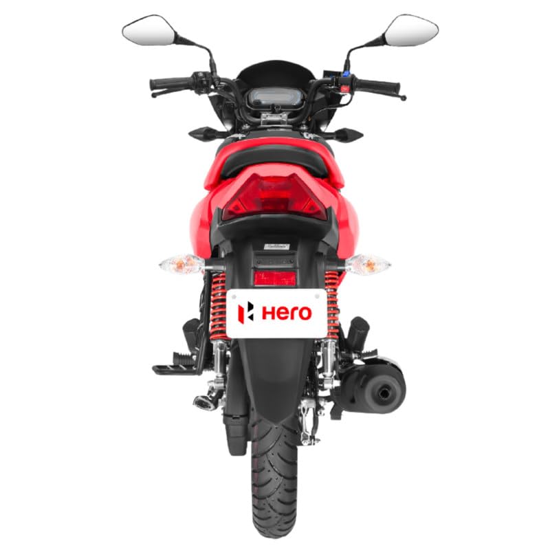 Image of Hero MotoCorp GLAMOUR 125 FI Disc Brake OBD2B BLACK-SPORTS RED Booking for Ex-Showroom Price