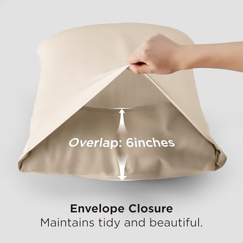 Image of Bedsure King Size Pillow Cases Set of 2, 100% Rayon Derived from Bamboo