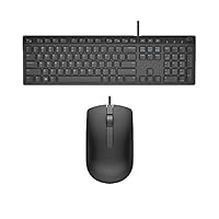 Dell USB Wired Keyboard and Mouse Set (Black) KB216+MS116