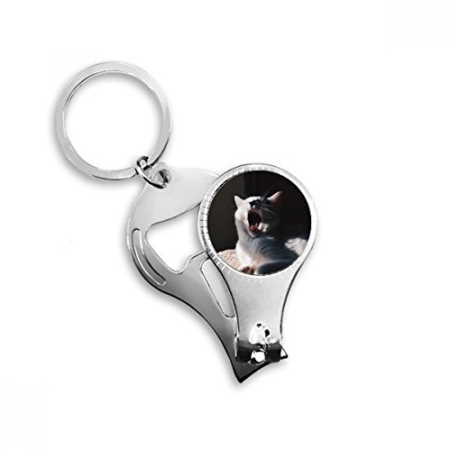 Outils ongles cassés porte-clés décapsuleur chat solution poche manucure - 2