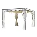 Produktbild greemotion Pavillon Dallas anthrazit/beige, inklusive Seitenteile mit UV-Schutz 50+, Gartenpavillon mit verschiebbarem und PA-beschichtetem Dach 220g/m², Maße: ca. 300 x 350 x 235 cm