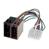 Pioneer Adaptador de conector de cableado ISO de 12 pines para radio de coche