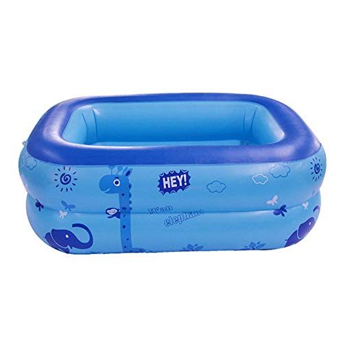 ZHKGANG Swimming Pool Children's Adult Paddling Pool Outdoor Garden Inflatable Pool Steel Frame Swimming Pool A, Blue-120 * 78 * 37cmBasicPackage