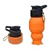 QYXANG Plein air Coupe Sport Boisson Rétractable Pliable Portable Silicone 530 ML Bouteille d'eau Voyager Camping Randonnée