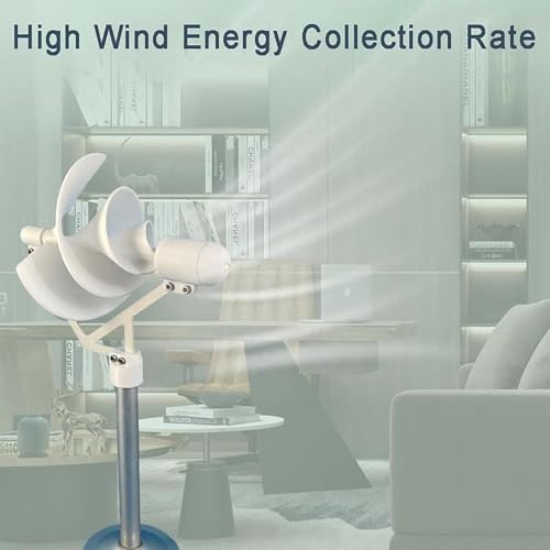 50W generatore di Turbine eoliche 3 Confezione, Modello a Spirale Verticale di Archimede Verticali Silenzioso per Uso Domestico. Mini Eco-Friendly Micro Kit con Design Magnete Permanente.