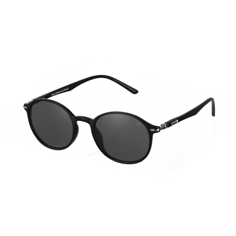Image of ENRICO Classic Round Polarized Glasses for Men & Women | Full Rim Round Stylish Polarised Sunglasses Man & Women |100% UV Protected