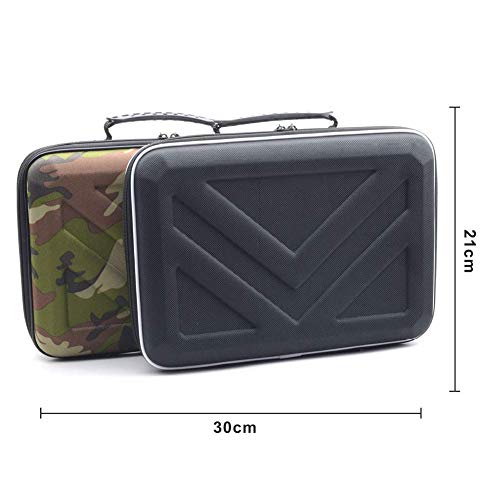 Matedepreso Storage Case Massager Organizer Shockproof Bag Anti Impact Protective Carrying Practical EVA Portable Zipper Large Capacity Scratch Resistant For Hypervolt(Camouflage)