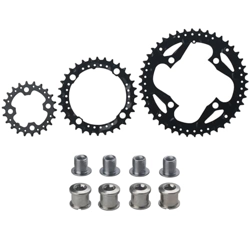 SHYSBV 64/104mm BCD Round Bike Kettenblatt, MTB Kettenblatt 3 * 9S 22T 32T 44T, Fahrrad Kettenblätter, Langlebig Mountainbike Kettenblätter, Faltrad Kettenblatt, für Rennräder, Mountainbikes, MTB Bike SHYSBV 64/104mm BCD Round Bike Kettenblatt, MTB Kettenblatt 3 * 9S 22T 32T 44T, Fahrrad Kettenblätter, Langlebig Mountainbike Kettenblätter, Faltrad Kettenblatt, für Rennräder, Mountainbikes, MTB Bike