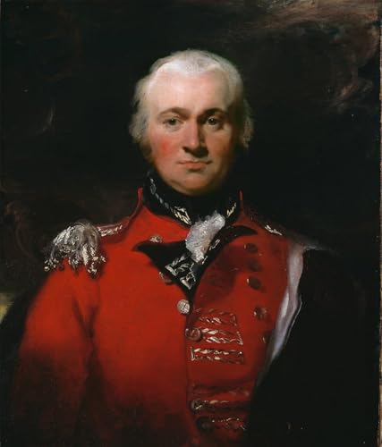 Tableau Lie ant-général Robert Brownrigg par Lawrence, impression d'art sur toile 60x90cm