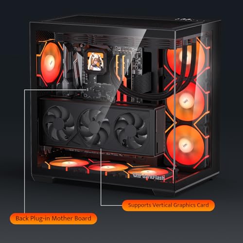 Boîtier PC haut débit d'air darkFlash C280 pour setup gaming immersif - 7