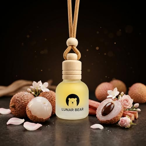 Image of LUNAR BEAR LB Signature Car Air Freshener | Hanging Car Perfume Diffuser with Protective Case | Luxury Car Fragrance Made with Premium Essential Oils | Alcohol Free & Long Lasting
