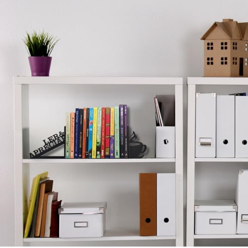 Aparador Organizador De Livros Suporte De Livro Café Preto