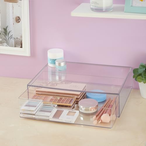 Stori 5169 Stax Plastic Stackable Organizer Drawer In Clear thumb #3