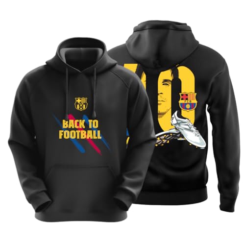 Image of DUDEME : Lionel Messi Football Hoodie 100% Cotton Hoodies for Men | Printed Full Sleeve Pullover for Men & Women