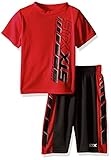STX Boys' Interlock T-Shirt and Close Hole Mesh Short Set