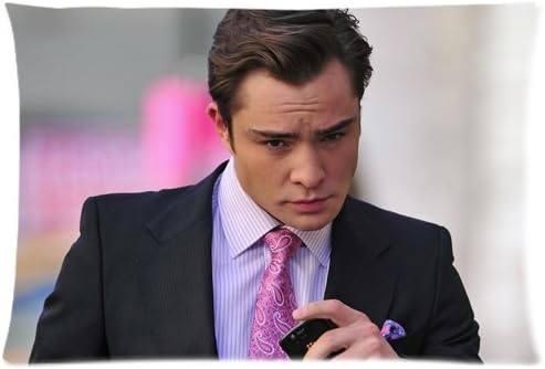 EnjoyU Personalized Gossip Girl Chuck Bass Ed Westwick Custom Zippered Pillow Cases 20x30 Inch (Twin sides)
