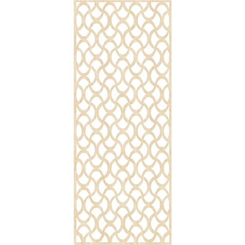 Image of Resort Decorative Pierced Fretwork Wood Wall Panels, 21 3 /8 inchW x 54 3 /8 inchH x 3 /8 inchT, Birch