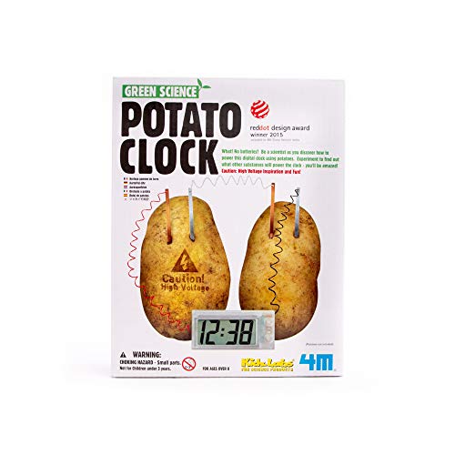 4M Potato Clock DIY Green Science Chemistry Engineering Lab - STEM Toys Educational