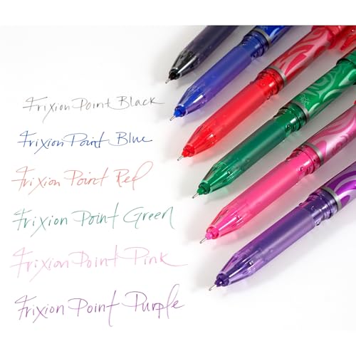 Image of PILOT FriXion Point Erasable & Refillable Gel Ink Pens, Extra Fine Point, Blue Ink, 12-Pack (31574)