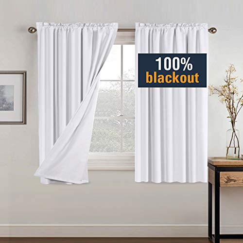 H.VERSAILTEX 100% Blackout Curtains for Bedroom Window Treatment Curtain Thermal Insulated Curtains