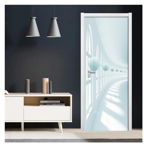 Autocollant de porte détachable pour masquer les défauts d'un mur