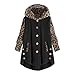 Dasongff Veste Chaude Femme Polaire avec Capuche Manteau Boutons Blouson Teddy Chaud Femme Hiver Chic Rétro Manteaux d'hiver Grand Taille Cardigan Hooded Sweatshirt Hoodies pour Femmes