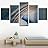 SIGNWIN 5 Panel Canvas Wall Art Solid Structures for Home Decorations Ready to Hang - 60"x32"x5 Panels