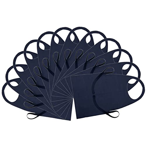 BRIGHTFUFU 12pcs Painting Aprons for Adults Oil Resistance Aprons Oil-proof Aprons Anti-oil Aprons Cooking Aprons Grease Proofing Aprons Multi-use Aprons Bulk Aprons Non-woven Fabric Black