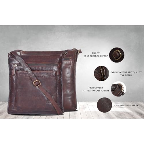 SERGA Real Vintage Leather Crossbody Sling Bag For Women & Girls3