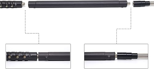 Miniatura 7 de Antena telescópica portátil GRA1900T HFVHF  1.8-50 MHz (524.9-19.7 ft) con conector PL259UHF  120 W, antena móvil ligera y baja SWR DX