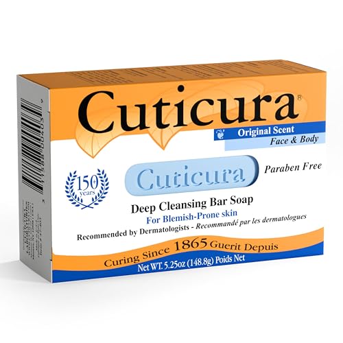 Official Cuticura Deep Cleansing Face and Body Soap - 5.25 oz (Pack of 1)