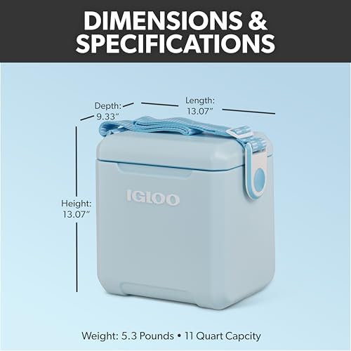 Image of Igloo Tag Along Too Coolers | Insulated Hard Shell Picnic Style Cooler | Rolling Ice Chest