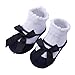Toptim Newborn Baby-girls Socks and Bow Infant Toddler Ankle Socks (0-6 Months, 10 Pack)