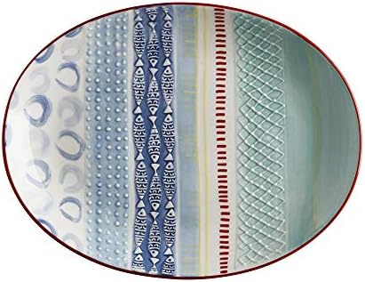 Maxwell & Williams DR0196 Laguna Serving Platter, Ceramic, Multi-Colour, 35.5 x 27.5 cm