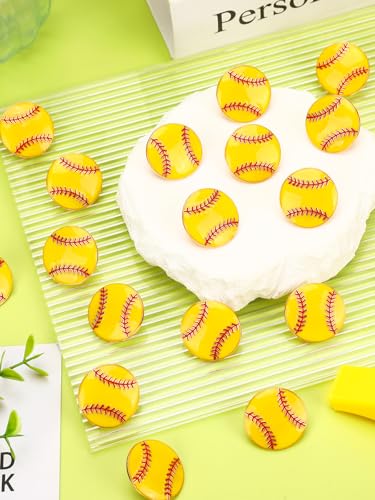 Image of JUNEBRUSHS 28pcs Softball Enamel Pins Sports Lapel Pins for Softball Lovers Party Birthday Themed Party Decorations Supplies Favors Backpack Hat Decor Accessories