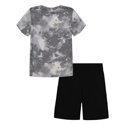 Image of Under Armour Boys' 2-piece Short Sleeve Graphic T-Shirt and Shorts Set, Lightweight & Breathable