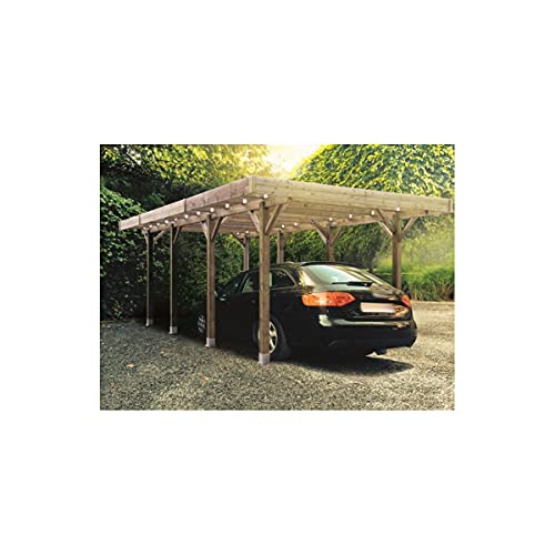 SOLID SUPERIA Carport Bois 500 x 300 x 273 cm S7721 Cover