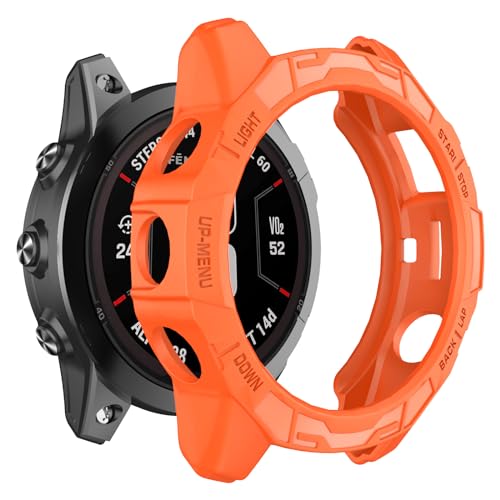 ISABAKE Etui kompatybilne z Garmin Epix Pro Gen 2 47mm/Fenix 7 Pro/Fenix 7, elastyczne etui z TPU, akcesoria do smartwatchów, odporne na wstrząsy, odporne na zarysowania, oddychające lekkie etui