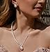 Elizé™ Pearl Necklace – Half Pearl, Half Chain Style with 925 Sterling Silver