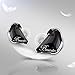 BASN Bmaster Triple Drivers in Ear Monitor Headphone with Two Detachable Cables Fit in Ear Suitable for Audio Engineer, Musician (Black)
